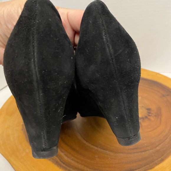 Stuart Weitzman Suede Wedge Loafer - Picture 8 of 13